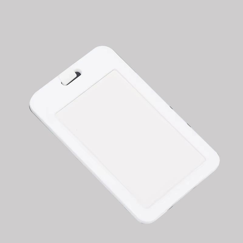 Premium ABS Plastic Double Sided Card Holder Vertical-White